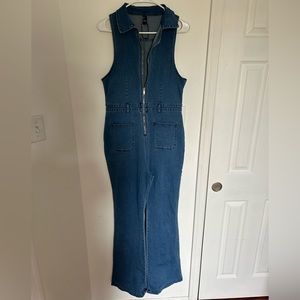 Denim jumpsuit, size Large